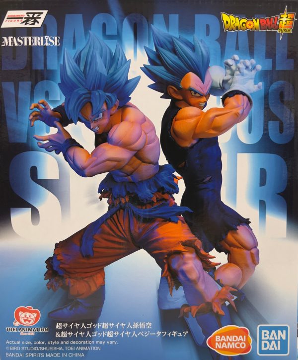 Figuras Ichibansho Son Goku Super Saiyan God + Vegeta Super Saiyan Iksho VS Omnibus Dragon Ball 20cm - Image 2