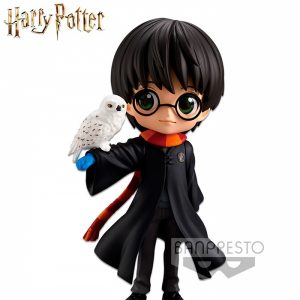 FIGURA Q POSKET HARRY POTTER Y HEDWIG 14 CM