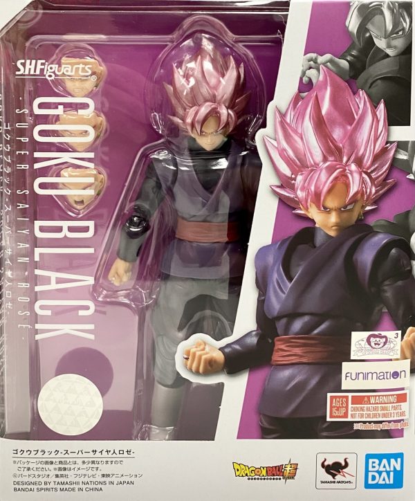 Figura Goku Black Super Saiyan Rose Dragon Ball Super 14cm - Imagen 2