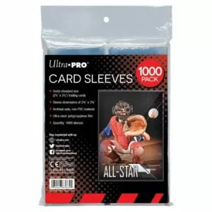 Clear Card Sleeves for Standard Size Trading Cards - 2.5" x 3.5"