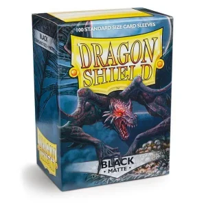 Dragon Shield Standard Sleeves - Matte Black (100 Sleeves)