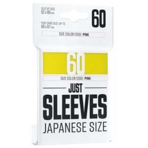JUST SLEEVES - JAPANESE SIZE YELLOW (60 SLEEVES)