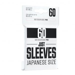 JUST SLEEVES - JAPANESE SIZE BLACK (60 SLEEVES)