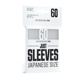 Just Sleeves - Japanese Size White (60 Sleeves)