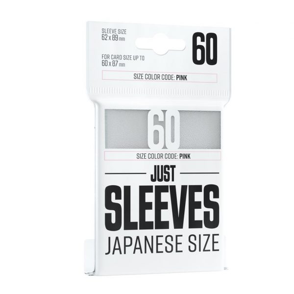 Just Sleeves - Japanese Size White (60 Sleeves)