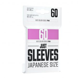 JUST SLEEVES - JAPANESE SIZE PINK (60 SLEEVES)