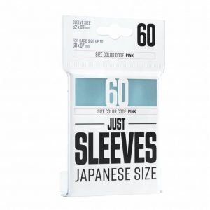 JUST SLEEVES - JAPANESE SIZE PINK (60 SLEEVES)
