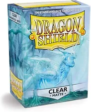Dragon Shield Standard Sleeves - Matte Clear (100 Sleeves)