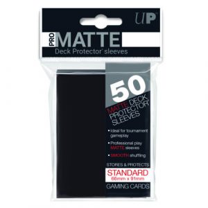 Ultra Pro - Standard Sleeves - Pro-Matte - Non Glare - Black (50 Sleeves)