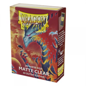 Dragon Shield Japanese Size Matte Clear Outer Sleeves - Clear Cosmere (60 Sleeves)