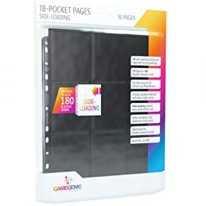 Gamegenic - Sideloading 18-Pocket Pages 10 pcs pack Black