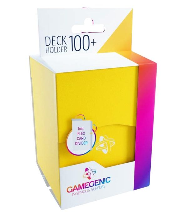 GAMEGENIC - DECK HOLDER 100+ YELLOW