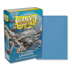 Dragon Shield Japanese size Dual Matte Sleeves - Lagoon (60 Sleeves)