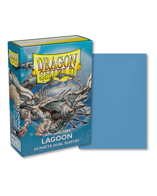 Dragon Shield Japanese size Dual Matte Sleeves - Lagoon (60 Sleeves)