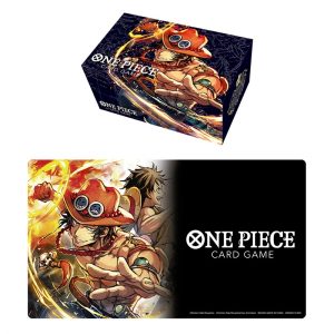 ONE PIECE CARD GAME - PLAYMAT AND STORAGE BOX SET -PORTGAS.D.ACE-