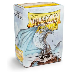 Dragon Shield Matte Silver - Standard Sleeves (100 Sleeves)