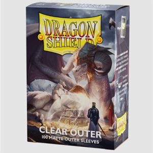 Dragon Shield Outer Sleeves Matte Clear - Standard size  (100 Sleeves)