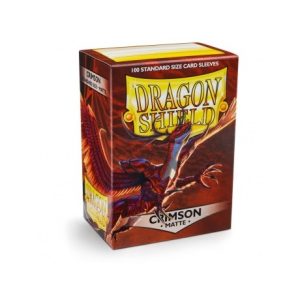 Dragon Shield Standard Sleeves - Matte Crimson (100 Sleeves)