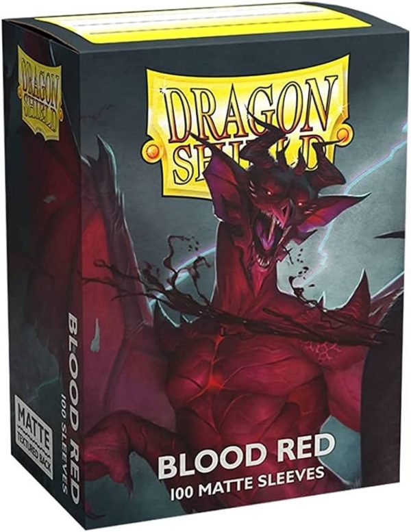 Dragon Shield Standard Sleeves - Matte Blood Red (100 Sleeves)