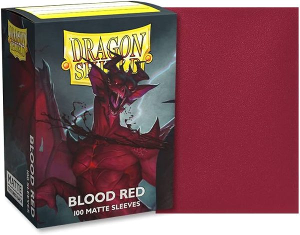 Dragon Shield Standard Sleeves - Matte Blood Red (100 Sleeves) - Imagen 2