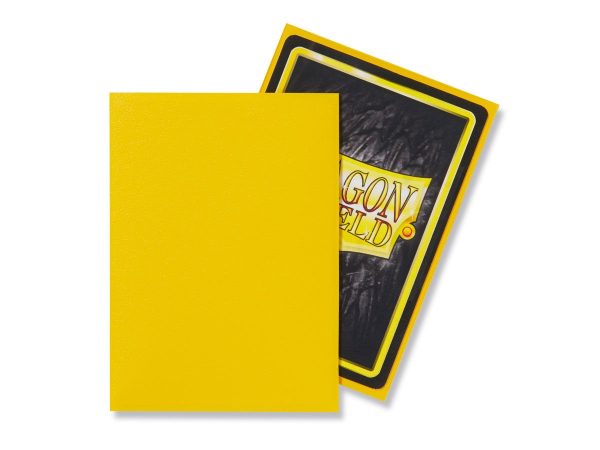 Dragon Shield Standard Sleeves - Matte Yellow (100 Sleeves)