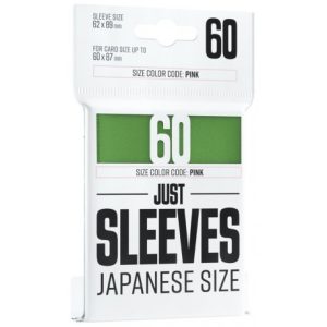 JUST SLEEVES - JAPANESE SIZE GREEN (60 SLEEVES)