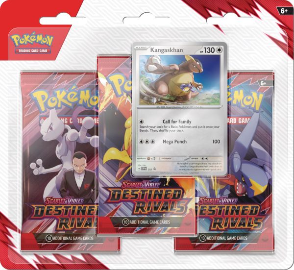 PKM - SCARLET & VIOLET 10 - DESTINED RIVALS 3-PACK BLISTER - KANGASKHAN- EN
