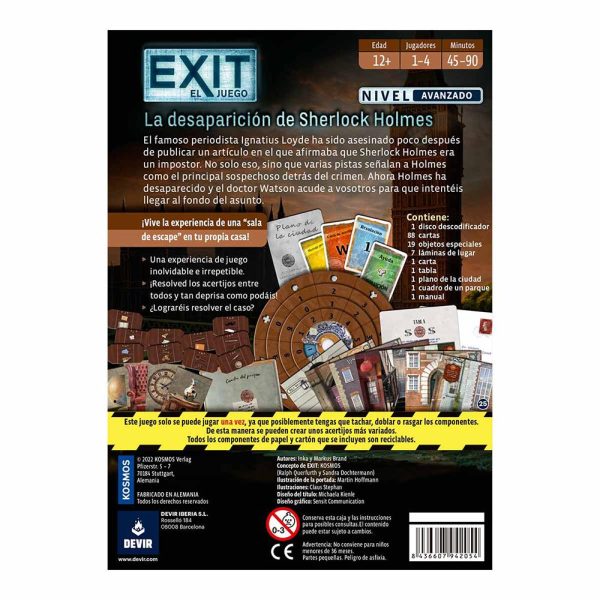 EXIT: LA DESAPARICIÓN DE SHERLOCK HOLMES - Image 2