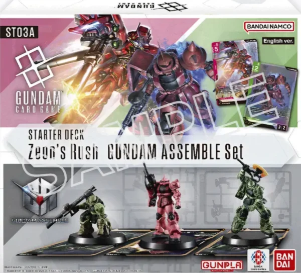 GUNDAM TCG - ZEONS RUSH ASSEMBLE STARTER DECK - ST03A - EN